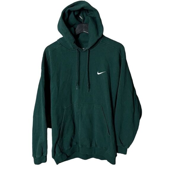 VTG Nike USA Embroidered Logo Green Hoodie Medium - Picture 1 of 4